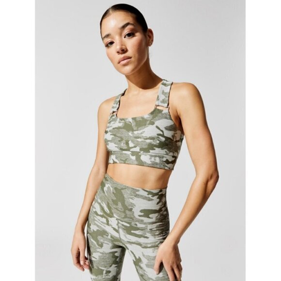 💕CARBON38💕 Camo Shine Bra ~ Gray/Black S NWT - Picture 2 of 10